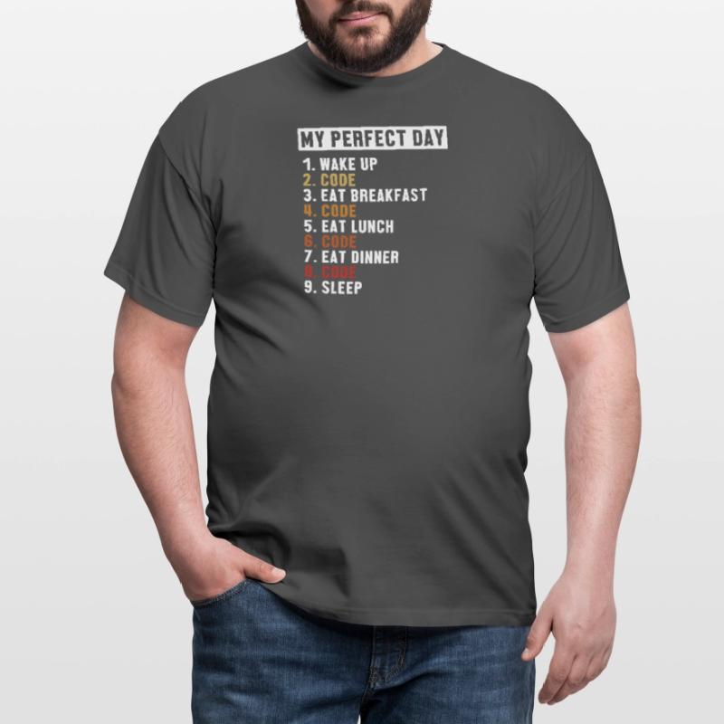 Coding Perfect Day Developer Software Engineer Men's T-Shirt