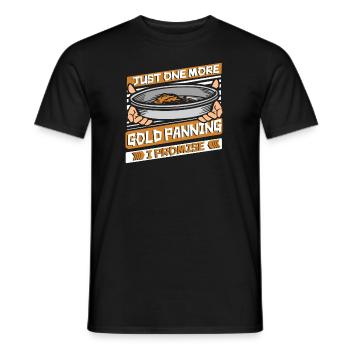 Nur noch ein Goldwaschen Ich verspreche Miner Gold - Männer T-Shirt - Schwarz - Vorne - AI Model Male 178 light (178cm)