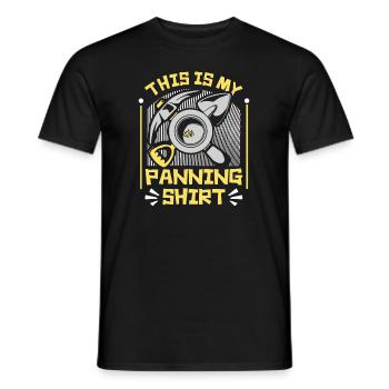 C’est mon mineur de prospection de vêtements de panoramique - T-shirt homme - noir - Devant - AI Model Male 178 light (178cm)