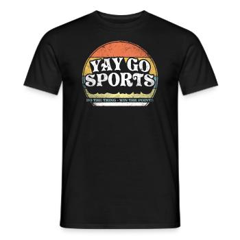 Allez faire du sport ! Sports drôles - T-shirt homme - noir - Devant - AI Model Male 178 light (178cm)