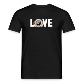 Ich liebe Prospektion, Miner, Placer, Mining Prospector - Männer T-Shirt - Schwarz - Vorne - AI Model Male 178 light (178cm)