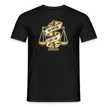 Mon rêve est devenu réalité Étudiants universitaires de la faculté de droit - T-shirt homme - noir - Devant - AI Model Male 178 light (178cm)