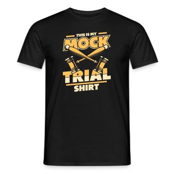 This Is My Mock Trial Clothing Legal Studies Law - Men's T-Shirt - black - Front - AI Model Male 178 light (178cm)
