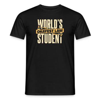 Die besten Jurastudenten der Welt - Männer T-Shirt - Schwarz - Vorne - AI Model Male 178 light (178cm)