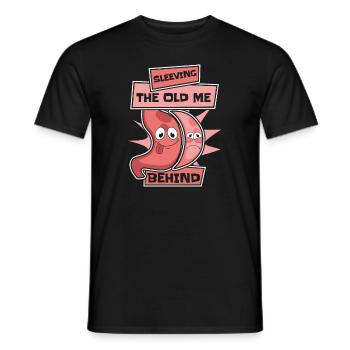 Gaine de l’ancien moi derrière le bypass gastrique gastrique - T-shirt homme - noir - Devant - AI Model Male 178 light (178cm)