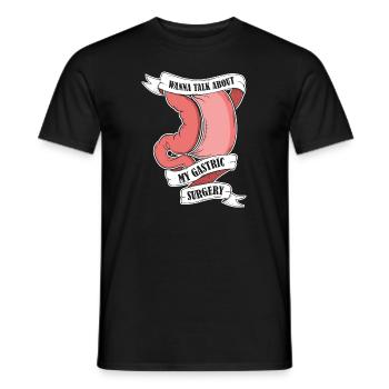 Je veux parler de ma chirurgie gastrique Gastrique - T-shirt homme - noir - Devant - AI Model Male 178 light (178cm)