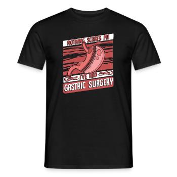 Rien ne me fait peur Bypass gastrique Bariatrique - T-shirt homme - noir - Devant - AI Model Male 178 light (178cm)