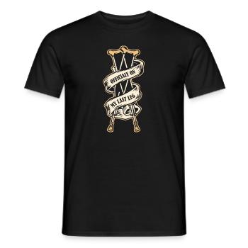 Offiziell auf meinem letzten Bein gebrochener Knochen Chirurg Knochen - Männer T-Shirt - Schwarz - Vorne - AI Model Male 178 light (178cm)