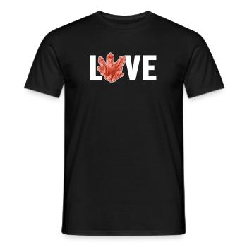 Love Geologist Rockhounding Mineral Collector - Men's T-Shirt - black - Front - AI Model Male 178 light (178cm)