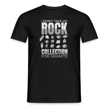 Ich halte meine Steinsammlung nicht für Granit - Männer T-Shirt - Schwarz - Vorne - AI Model Male 178 light (178cm)