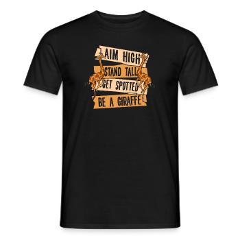 Visez haut Stand Tall Faites-vous repérer Nubien Africain - T-shirt homme - noir - Devant - AI Model Male 178 light (178cm)