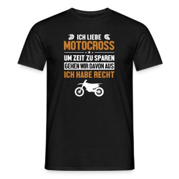 Motocrossliebhaber chapeau immer Recht Racing Riders - T-shirt homme - noir - Devant - AI Model Male 178 light (178cm)