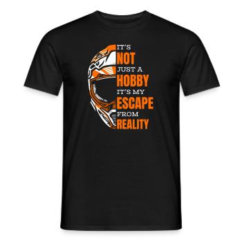 C’est mon évasion de la réalité de la course Supermoto - T-shirt homme - noir - Devant - AI Model Male 178 light (178cm)