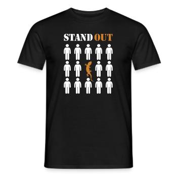 Herausragender Eidechsen-Gekkota-Schopfgecko-Experte - Männer T-Shirt - Schwarz - Vorne - AI Model Male 178 light (178cm)