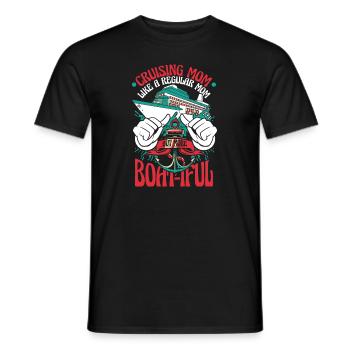 Croisière Maman Plus Boatiful Croisière En Bateau - T-shirt homme - noir - Devant - AI Model Male 178 light (178cm)