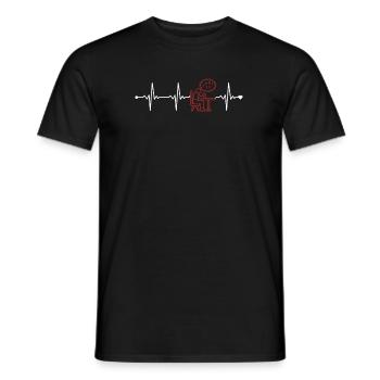 Dyslexie Battements de cœur Apraxie Thérapeute en dyslexie - T-shirt homme - noir - Devant - AI Model Male 178 light (178cm)