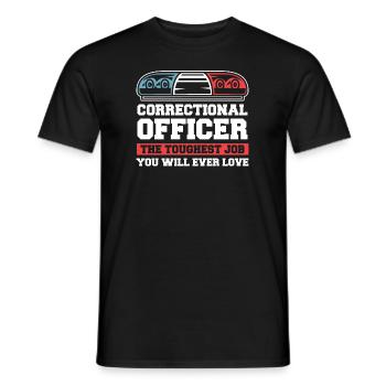 Der härteste Job, den Sie jemals lieben werden Korrekturen - Männer T-Shirt - Schwarz - Vorne - AI Model Male 178 light (178cm)