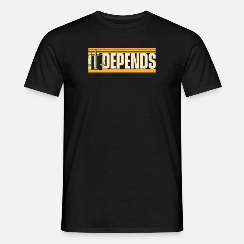 Ça dépend Conseiller juridique Procureur général Avocat - T-shirt homme - noir