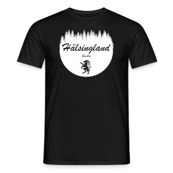 Hälsingland Suède Autocollants de vacances Bock - T-shirt homme - noir - Devant - AI Model Male 178 light (178cm)