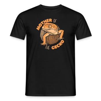 Mother Of The Gecko Lizard Gekkota Crested - Men's T-Shirt - black - Front - AI Model Male 178 light (178cm)