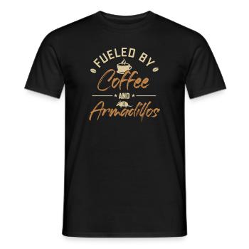 Alimenté par le café et les tatous Pink Fairy Lover - T-shirt homme - noir - Devant - AI Model Male 178 light (178cm)
