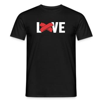Love Mouth Harp Harmonist Harmonicist - Men's T-Shirt - black - Front - AI Model Male 178 light (178cm)