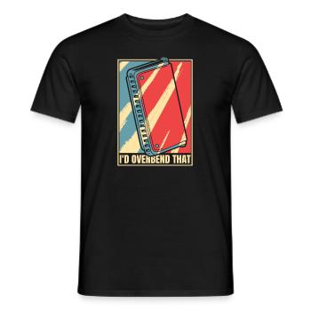 J’exagérerais cette harpe harmoniste à bouche - T-shirt homme - noir - Devant - AI Model Male 178 light (178cm)