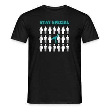 Stay Special Ginga Capoeirista Dance Professional - Men's T-Shirt - black - Front - AI Model Male 178 light (178cm)