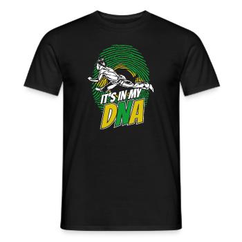 C’est dans mon ADN Ginga Capoeirista Dance - T-shirt homme - noir - Devant - AI Model Male 178 light (178cm)