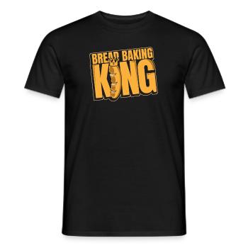 Bread Baking King Bread Maker Bread Dough Lover - Men's T-Shirt - black - Front - AI Model Male 178 light (178cm)