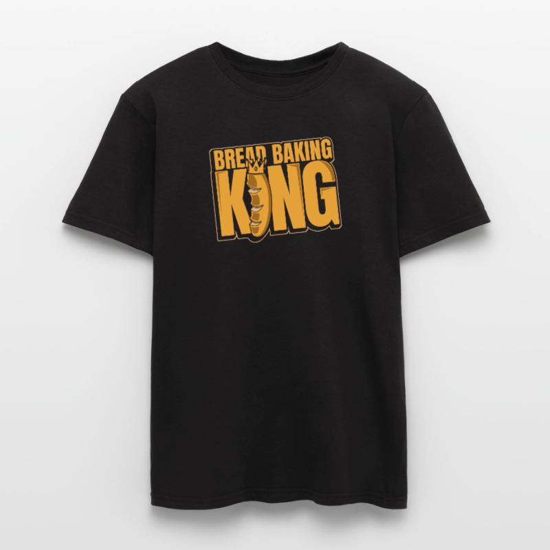 Bread Baking King Bread Maker Bread Dough Lover Men’s T-shirt