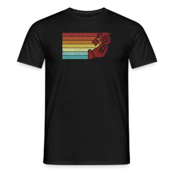 Retro Daubers Amateur de bingo professionnel - T-shirt homme - noir - Devant - AI Model Male 178 light (178cm)