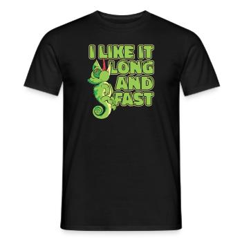 J’aime bien long et rapide Voiled Panther Lover - T-shirt homme - noir - Devant - AI Model Male 178 light (178cm)