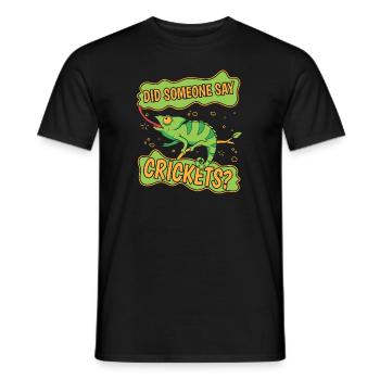 Did Someone Say Crickets Panther Veiled Lover - Men's T-Shirt - black - Front - AI Model Male 178 light (178cm)