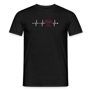 Bonsai Heartbeat Bonsai Pots Penjing Indoor - Men's T-Shirt - black - Front - AI Model Male 178 light (178cm)
