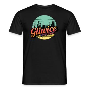 Gliwice Upper Silesia - Men's T-Shirt - black - Front - AI Model Male 178 light (178cm)