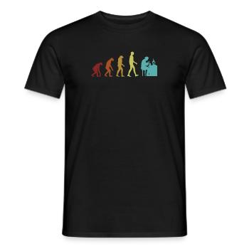 Forensics Evolution Psychology Science Forensic - Men's T-Shirt - black - Front - AI Model Male 178 light (178cm)