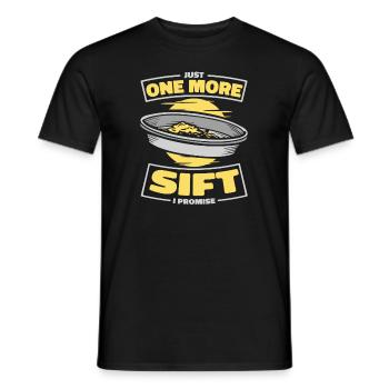 Juste un tamis de plus, je promets Prospecting Miner - T-shirt homme - noir - Devant - AI Model Male 178 light (178cm)