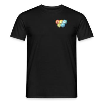 Bingo Logo Emblème Caller Daubers Professional - T-shirt homme - noir - Devant - AI Model Male 178 light (178cm)