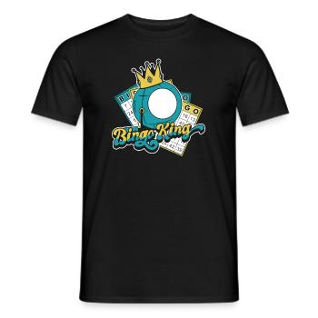 Bingo King Professional Caller Daubers Bingo - Men's T-Shirt - black - Front - AI Model Male 178 light (178cm)