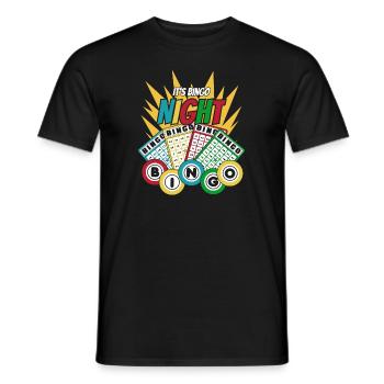 Es ist Bingo Night Caller Daubers Professional Bingo - Männer T-Shirt - Schwarz - Vorne - AI Model Male 178 light (178cm)