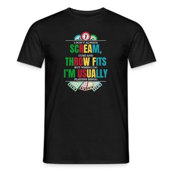Don't Always Scream Daubers Professional Caller - Men's T-Shirt - black - Front - AI Model Male 178 light (178cm)