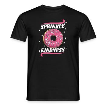 Sprinkle Kindness Doughnut Maker Glazed Lover - Men's T-Shirt - black - Front - AI Model Male 178 light (178cm)