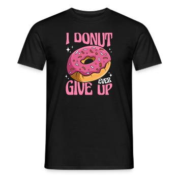 Je n’abandonne jamais l’amateur de beignet glacé - T-shirt homme - noir - Devant - AI Model Male 178 light (178cm)