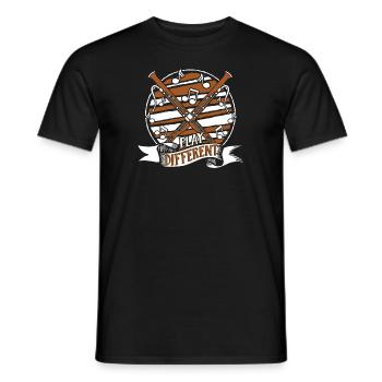 Spielen Sie verschiedene Fagottinstrumente, Aerophon-Musik - Männer T-Shirt - Schwarz - Vorne - AI Model Male 178 light (178cm)