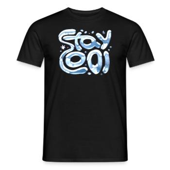 Cool bleiben - Männer T-Shirt - Schwarz - Vorne - AI Model Male 178 light (178cm)