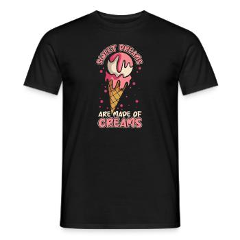 Sweet Dreams Are Made Of Creams Gelato Maker - T-shirt homme - noir - Devant - AI Model Male 178 light (178cm)