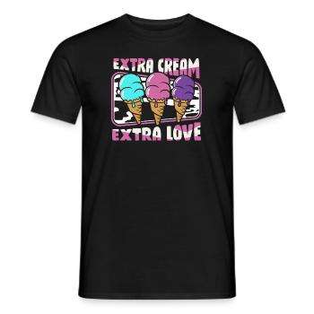 Extra Cream Extra Love Maker Gelato Frozen - T-shirt homme - noir - Devant - AI Model Male 178 light (178cm)