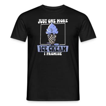 Nur noch ein Eis, versprochen Gelato Maker - Männer T-Shirt - Schwarz - Vorne - AI Model Male 178 light (178cm)