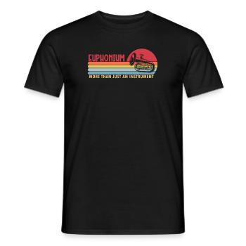 L’euphonium plus qu’un instrument euphoniste - T-shirt homme - noir - Devant - AI Model Male 178 light (178cm)